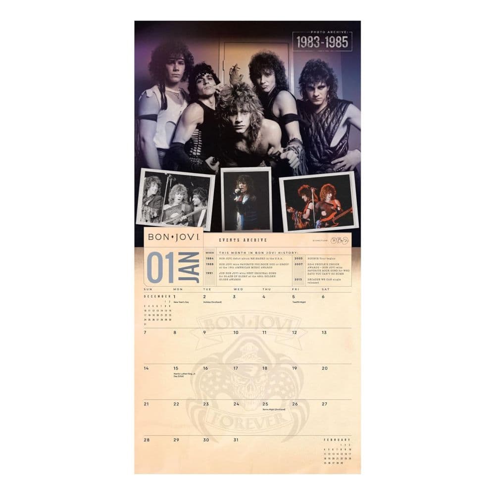 Bon Jovi 2024 Wall Calendar