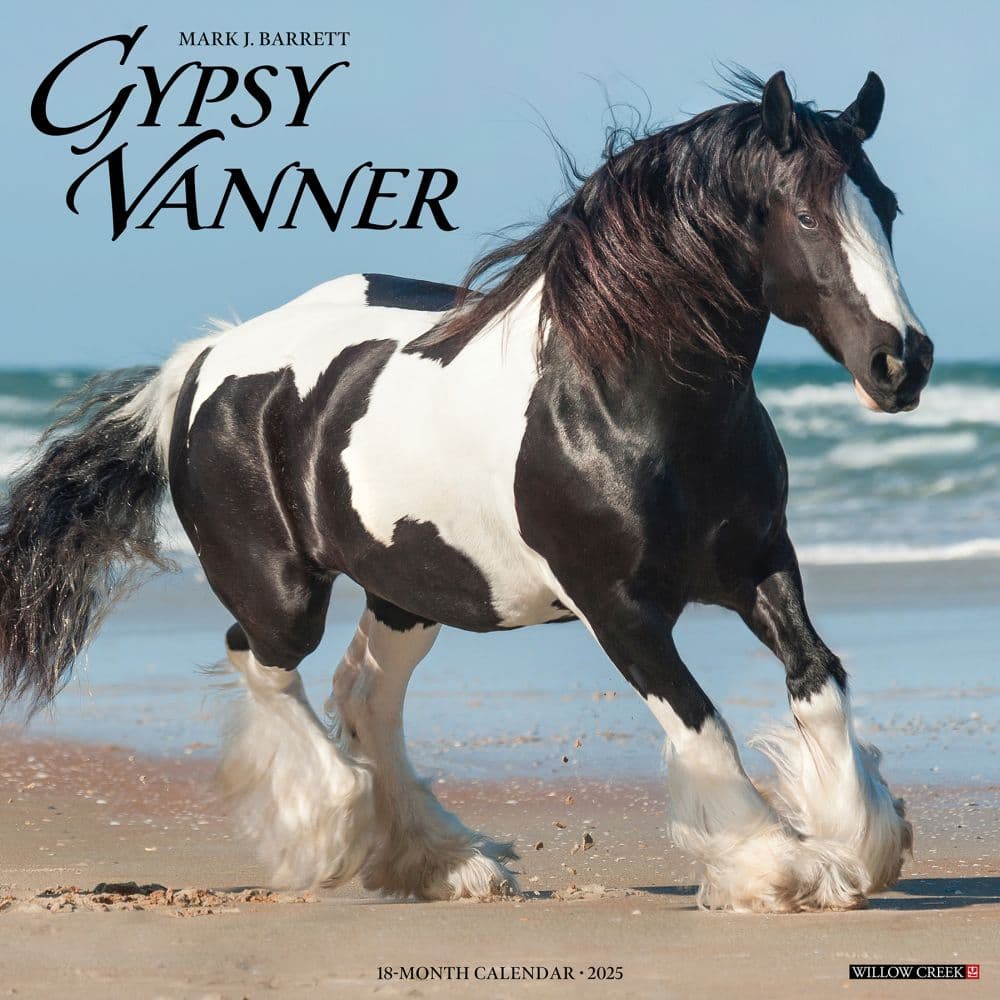 image Gypsy Vanner Horses 2025 Wall Calendar Main Image