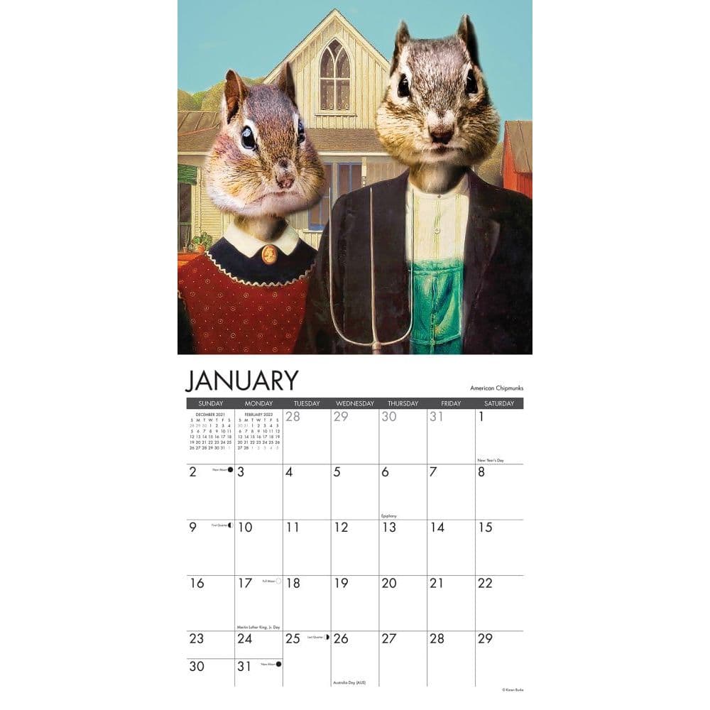 Animal Masterpieces 2022 Wall Calendar - Calendars.com