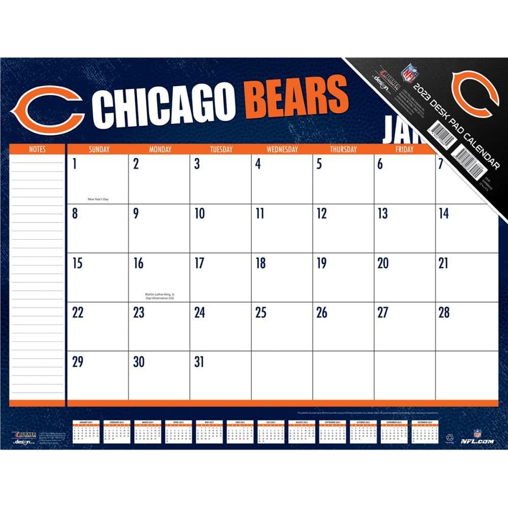 Chicago Bears 2023 Desk Pad