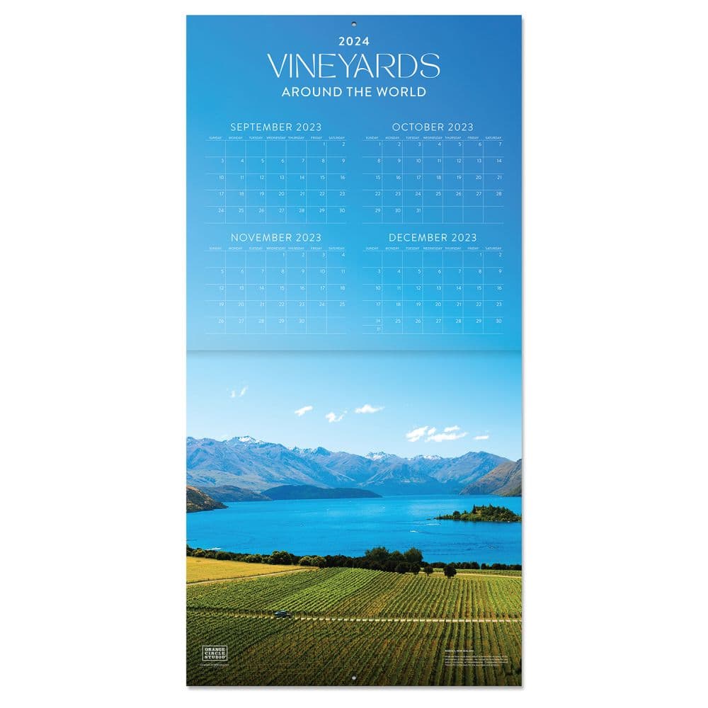 Vineyards Around The World 2024 Wall Calendar