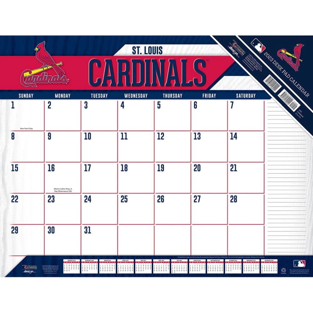 St. Louis Cardinals 2023 Desk Pad