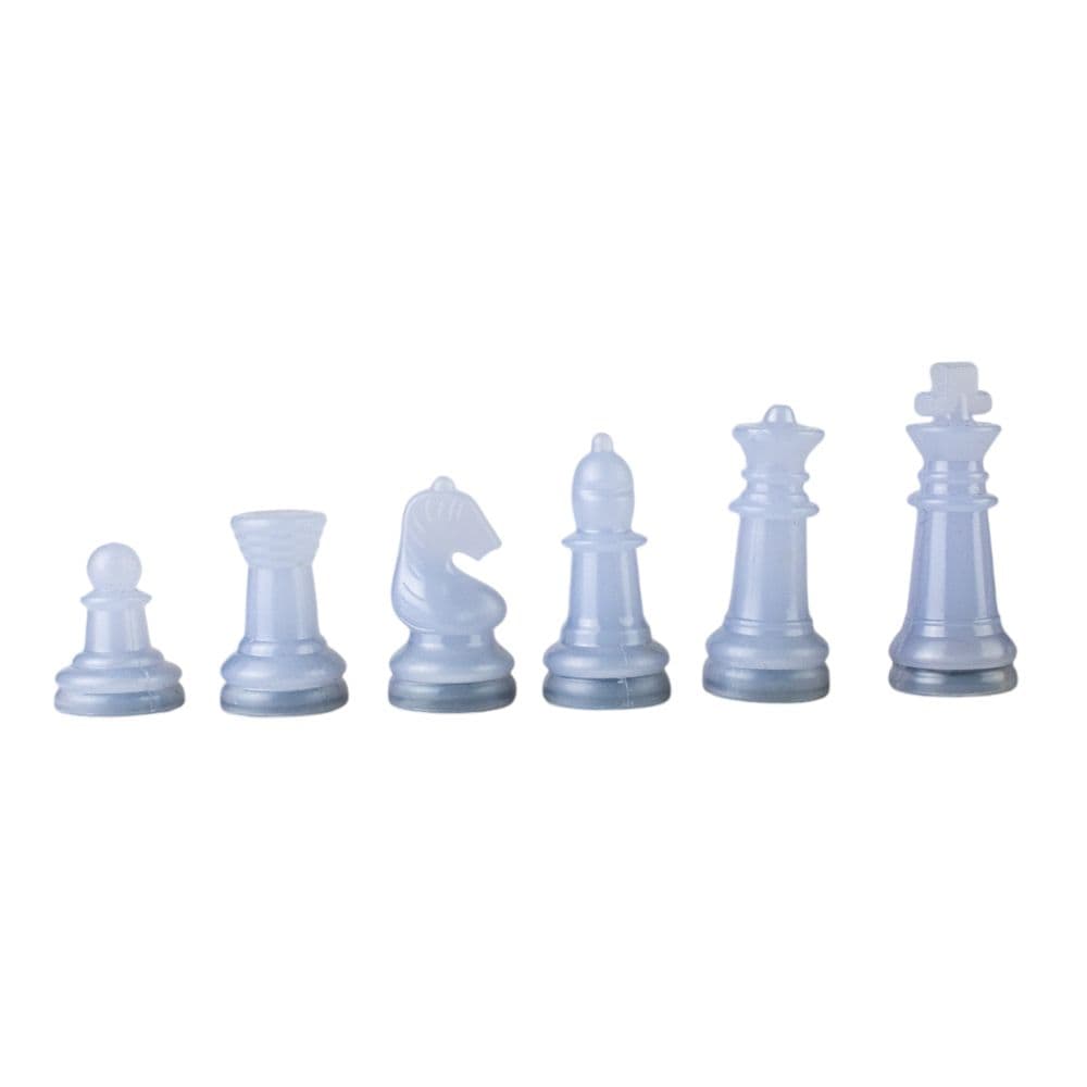 Plastic Chess Set with Glass Chessboard Sixth  Alternate Image