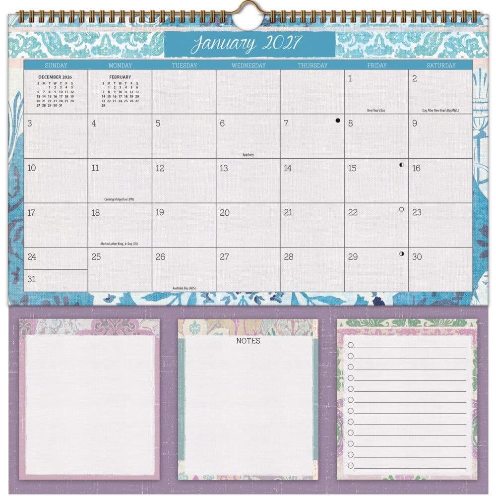 Patina Vie MemoMate 2027 Spiral Calendar Second Alternate Image