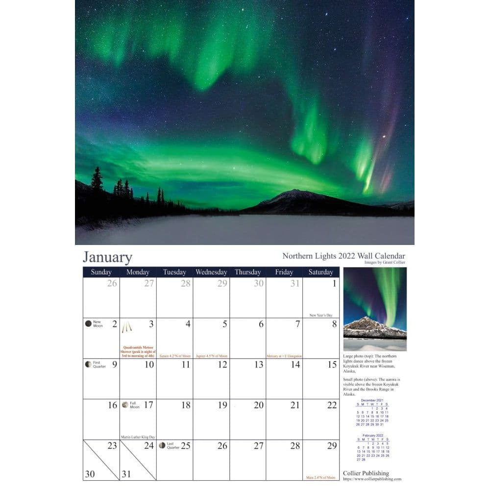 Northern Lights Astronomy 2022 Wall Calendar - Calendars.com