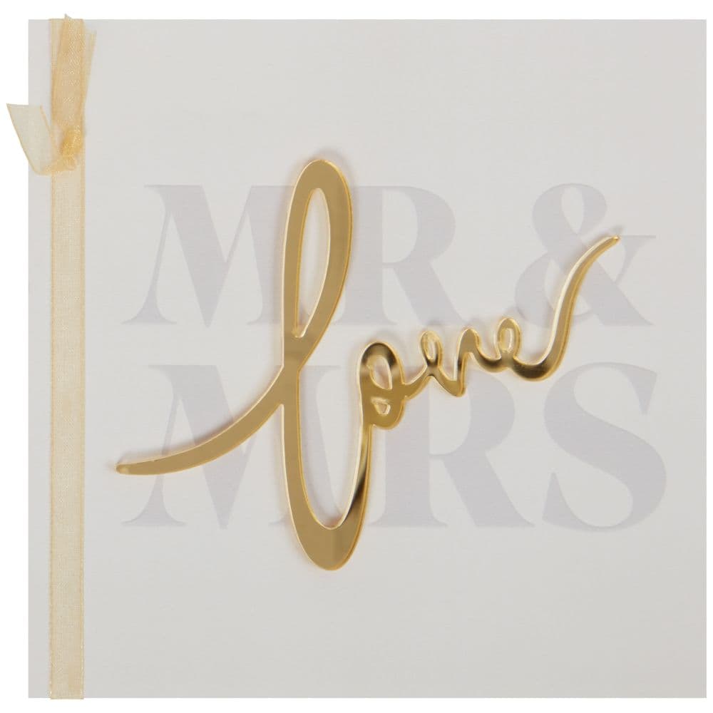 Mr &amp; Mrs Feature Lettering Wedding Card First Alternate Image width=&quot;1000&quot; height=&quot;1000&quot;