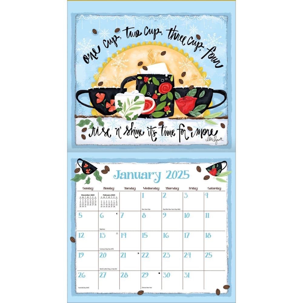 Coffee 2025 Wall Calendar by LoriLynn Simms_ALT2