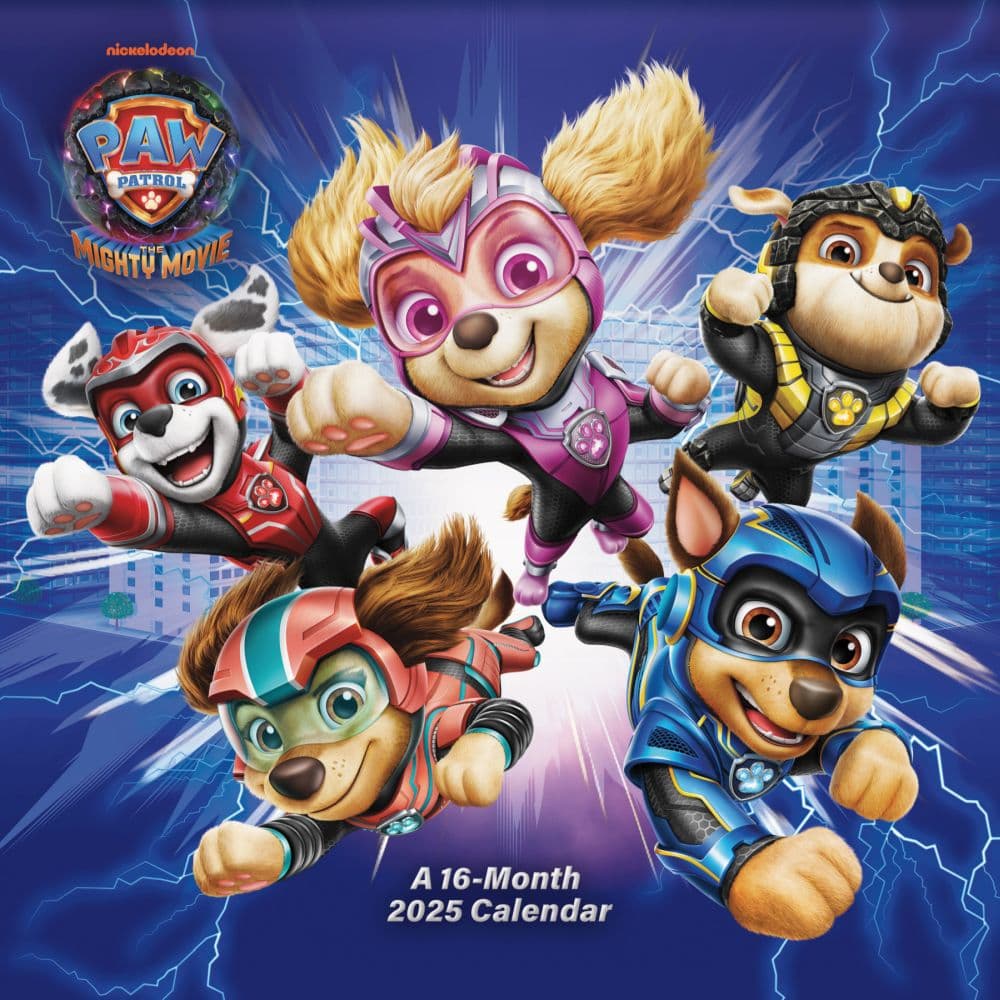 Paw Patrol 2025 Wall Calendar