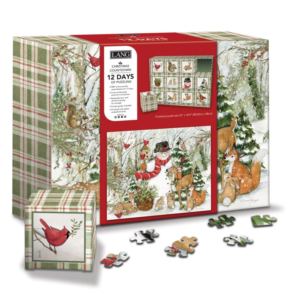 Woodland Snowman Countdown Calendar Main