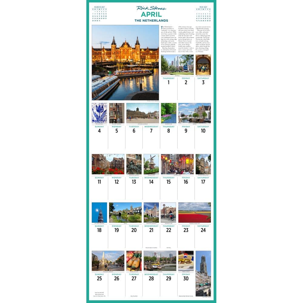 Rick Steves Europe Picture-A-Day 2027 Wall Calendar Second Alternate Image