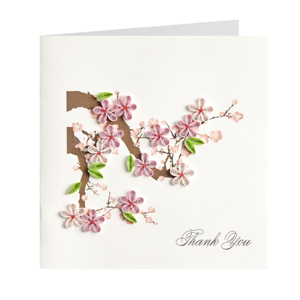 Cherry Blossom Quilling Thank You Card Fifth Alternate Image width=&quot;1000&quot; height=&quot;1000&quot;