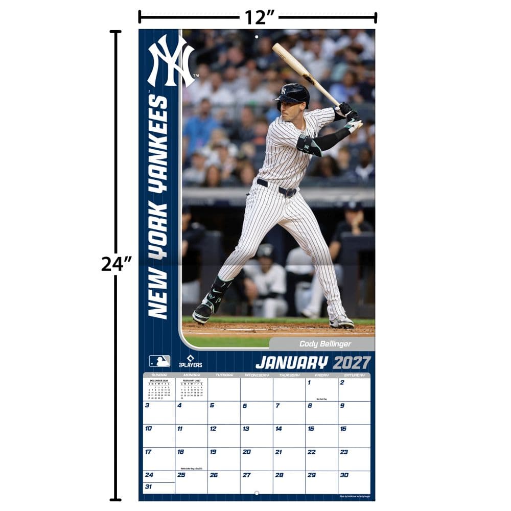 MLB New York Yankees 2027 Wall Calendar Fourth Alternate Image