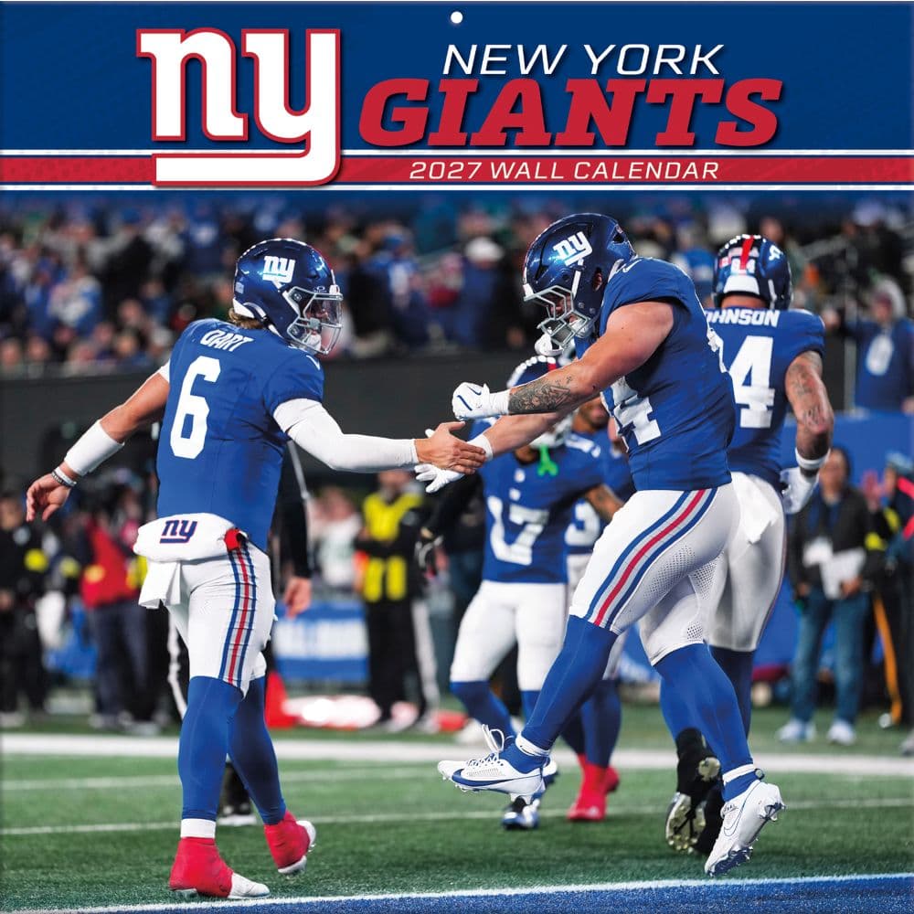 NFL New York Giants 2027 Wall Calendar Main Product Image