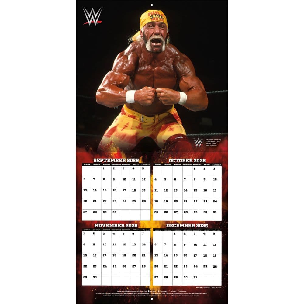 WWE Hulk Hogan 2027 Wall Calendar Second Alternate Image