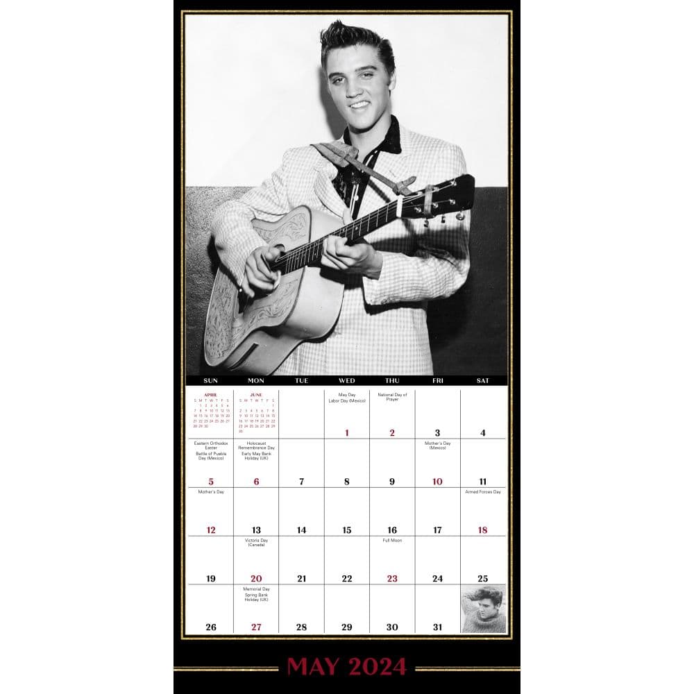 Elvis 2024 Mini Wall Calendar alt 3