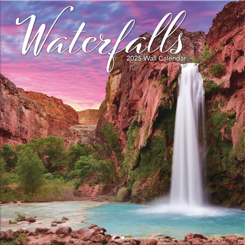 Waterfalls 2025 Wall Calendar