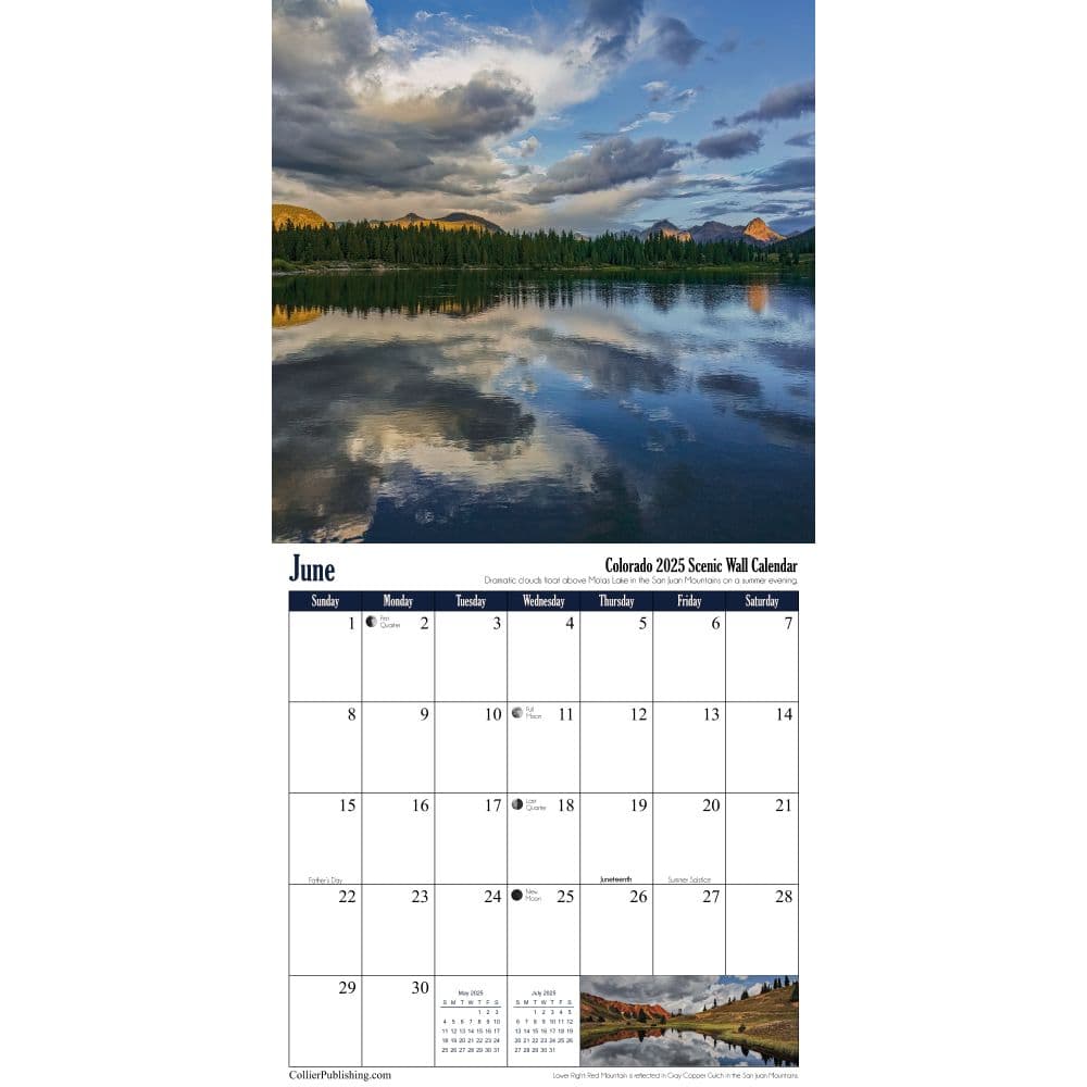 Colorado Scenic 2025 Wall Calendar Third Alternate Image