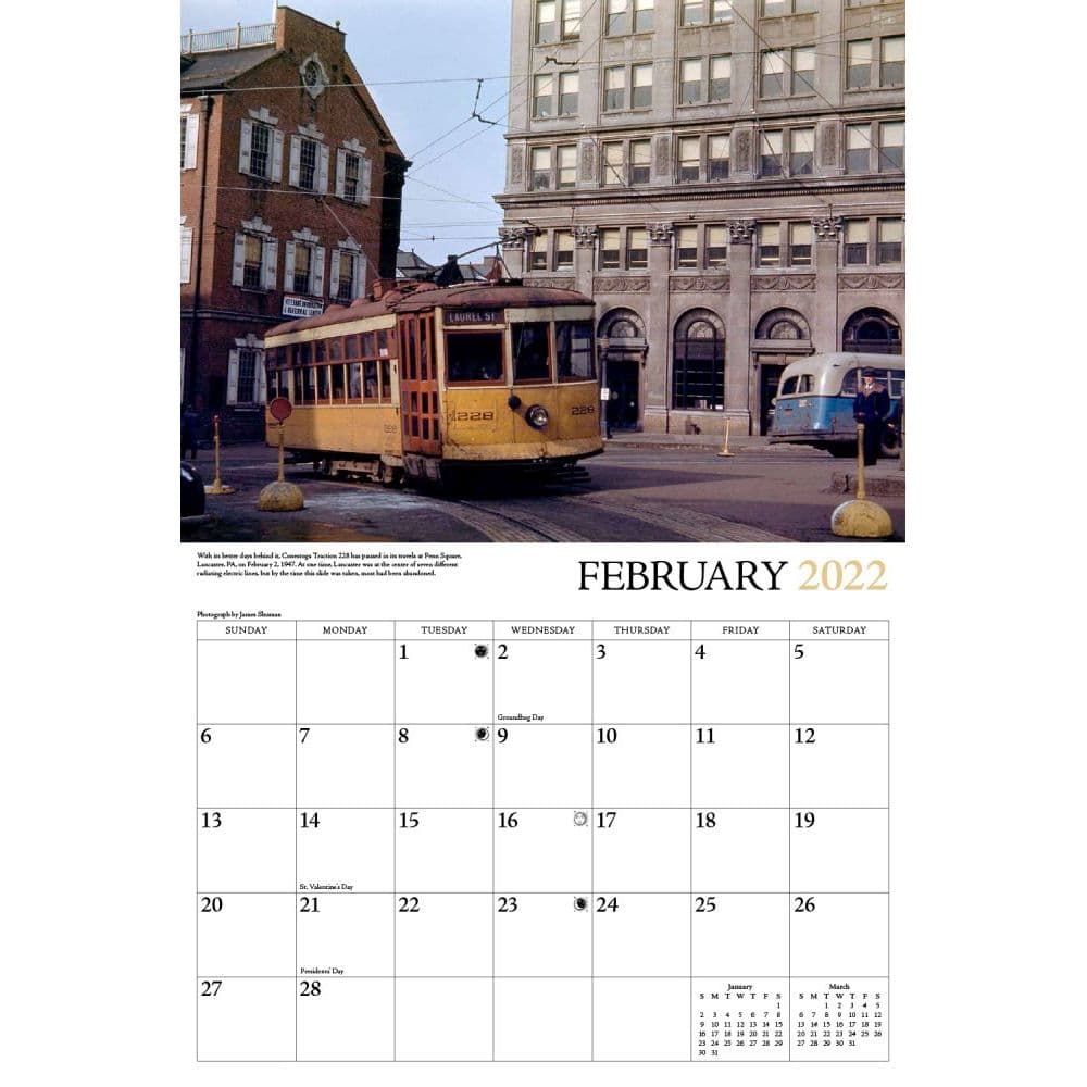 Street Cars And Trollies 2022 Wall Calendar - Calendars.com