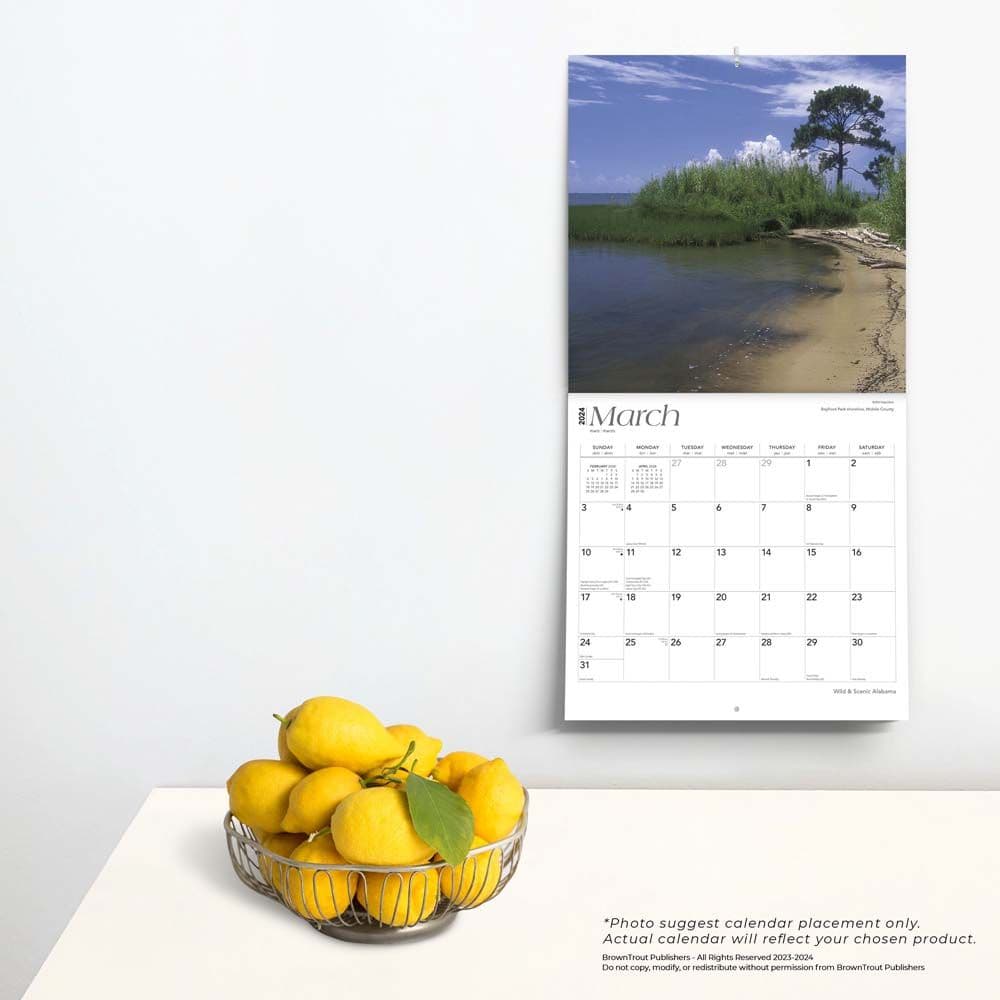 Alabama Wild and Scenic 2024 Wall Calendar Third Alternate  Image width=&quot;1000&quot; height=&quot;1000&quot;
