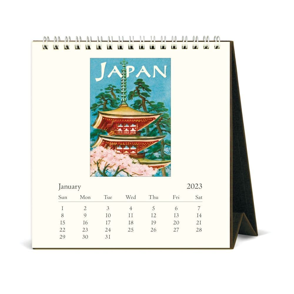 Cavallini 2023 Desk Calendar Travel - Calendars.com