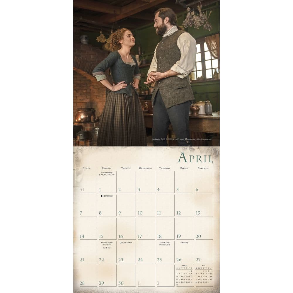 Outlander 2024 Mini Wall Calendar