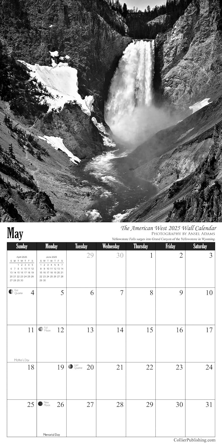 Ansel Adams 2025 Wall Calendar May