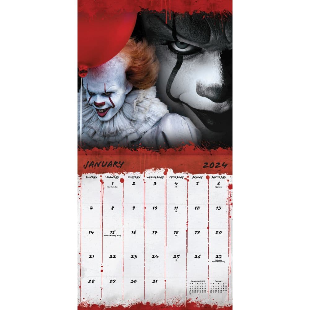 Horror Collection 2024 Wall Calendar