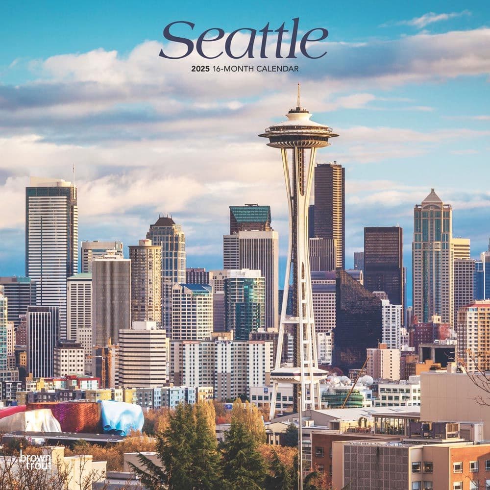 Seattle 2025 Wall Calendar