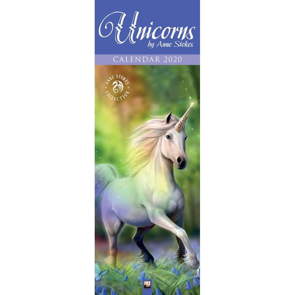 Unicorn Anne Stokes Slim Wall Calendar