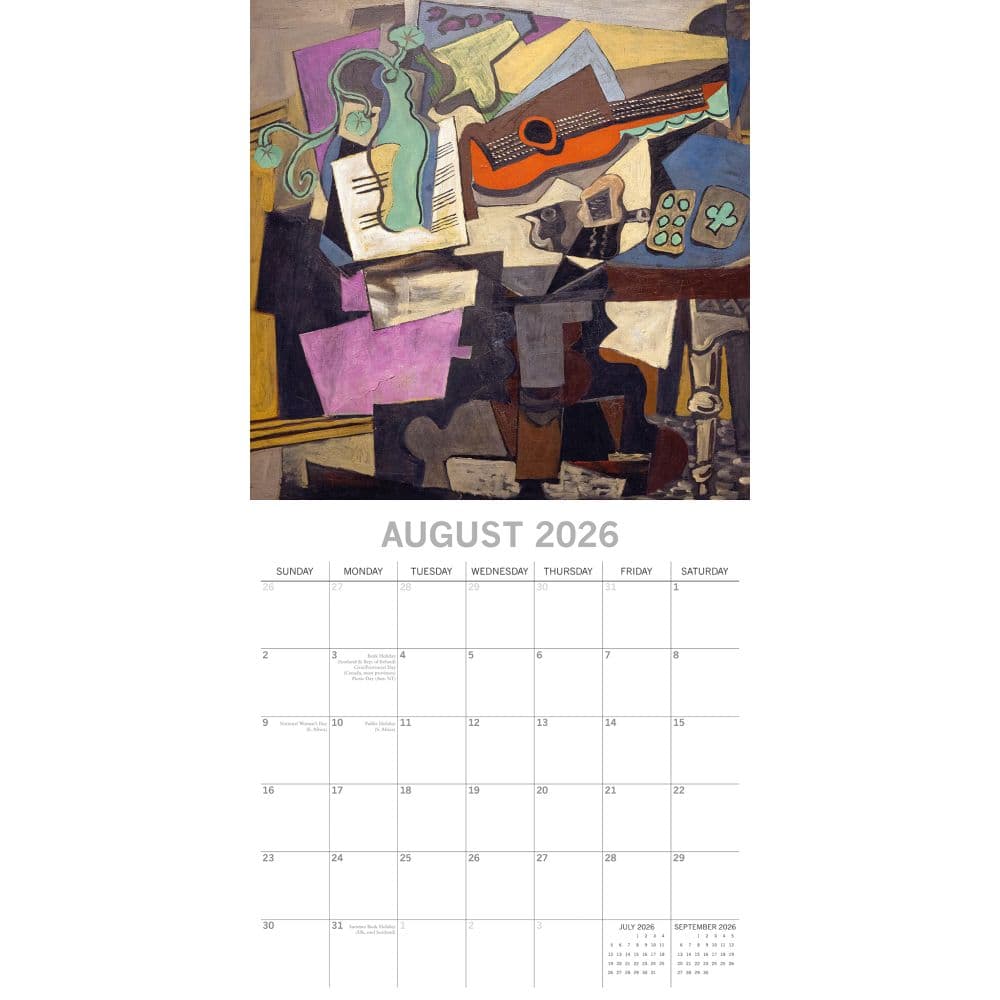 Pablo Picasso 2026 Wall Calendar Third Alternate Image