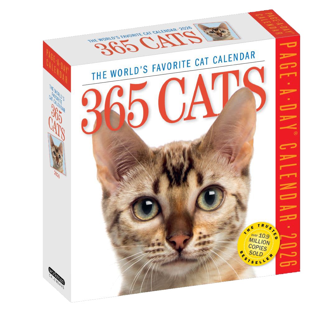 Cats 365 2026 Desk Calendar Main Product Image