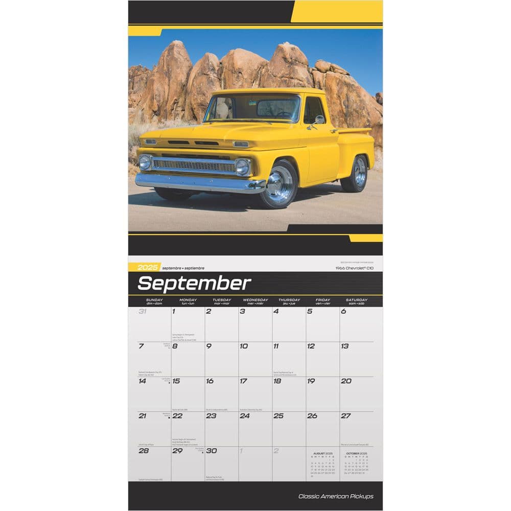 Classic American Pickups 2025 Wall Calendar Second Alternate Image width=&quot;1000&quot; height=&quot;1000&quot;