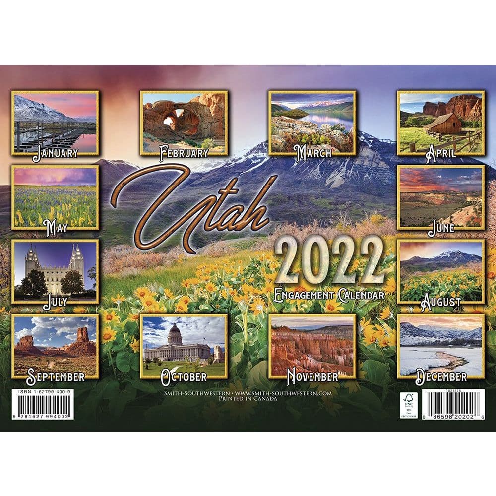 Utah Events Calendar 2022 - Printable Calendar 2022