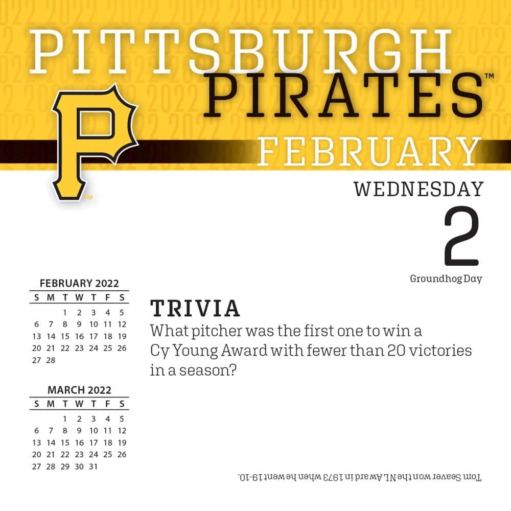 Pittsburgh Pirates 2022 Schedule Mlb Pittsburgh Pirates 2022 Desk Calendar - Calendars.com