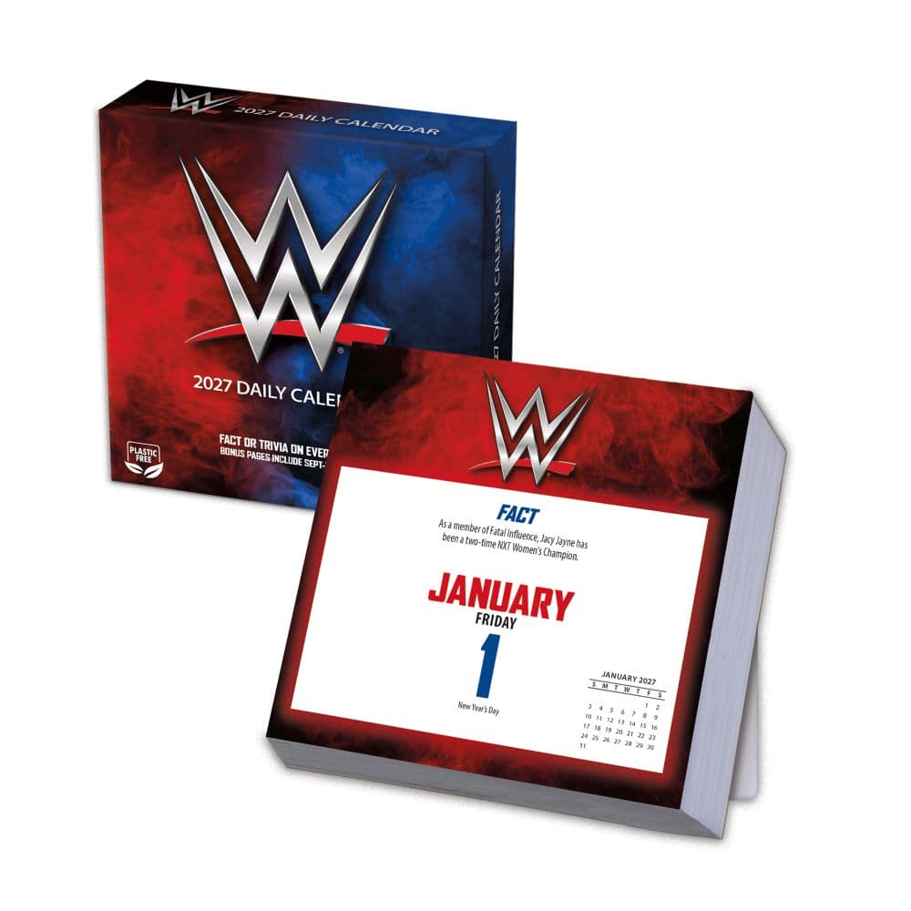 WWE 2027 Desk Calendar Main Product Image