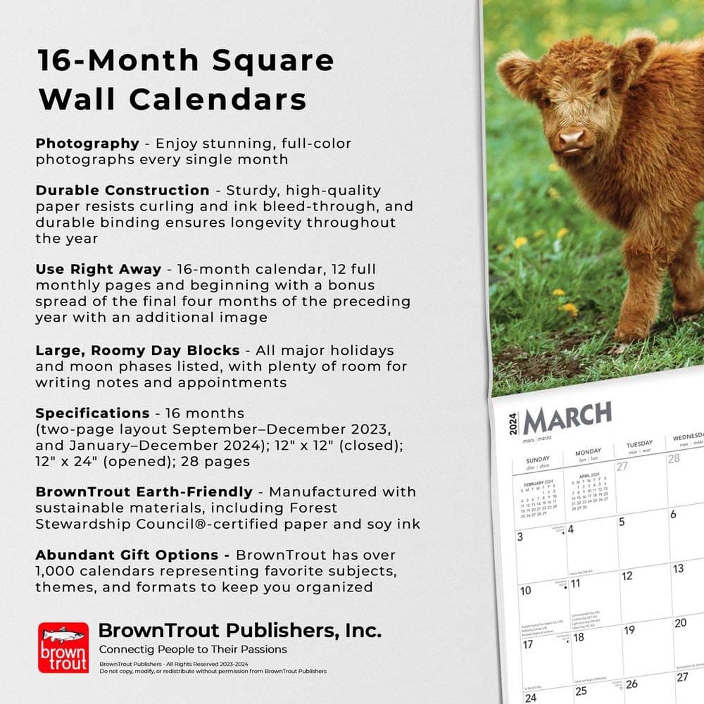 Baby Moo Moos 2024 Wall Calendar Fourth Alternate Image width=&quot;1000&quot; height=&quot;1000&quot;