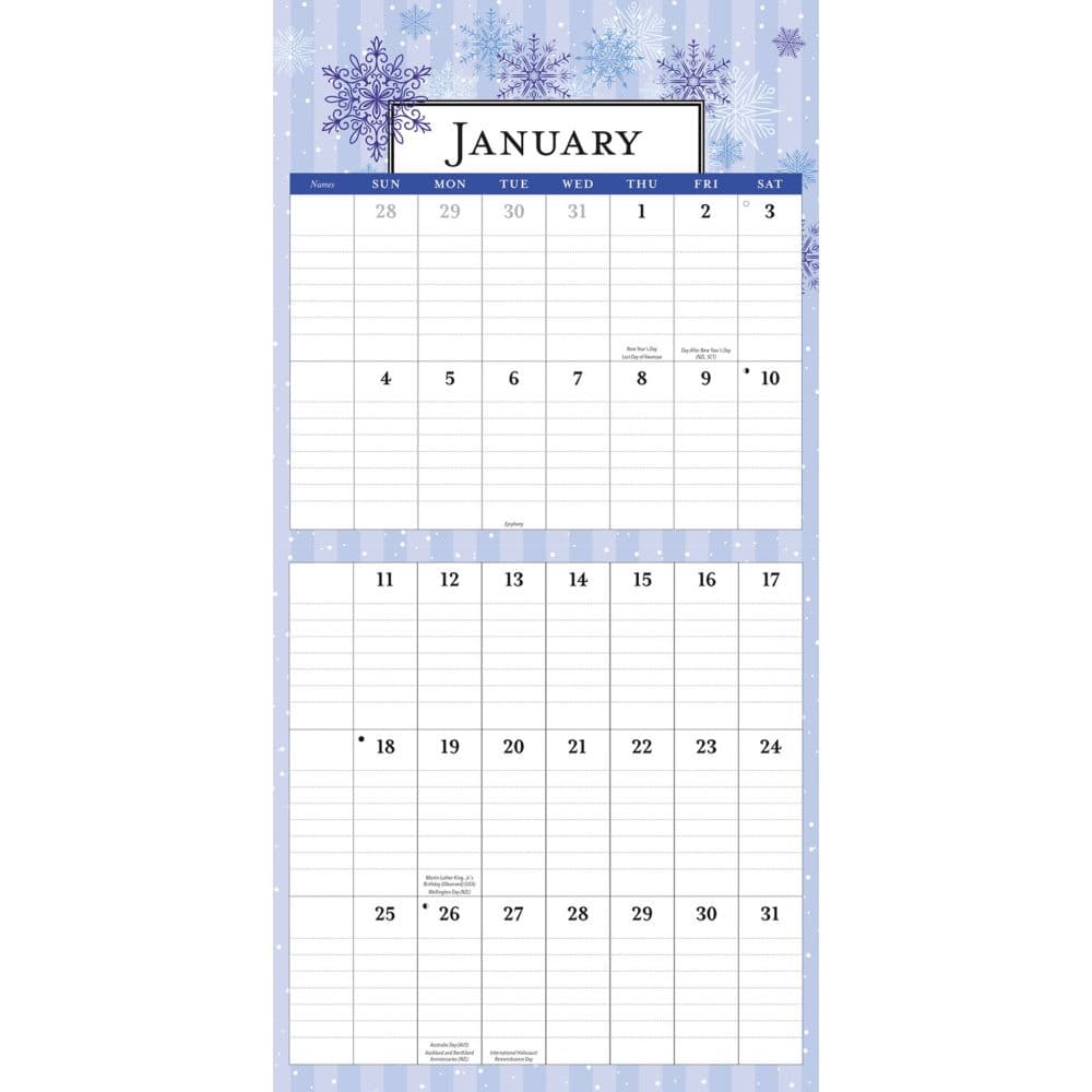 Moms Planner Special Value 2026 Big Grid Wall Calendar Second Alternate Image