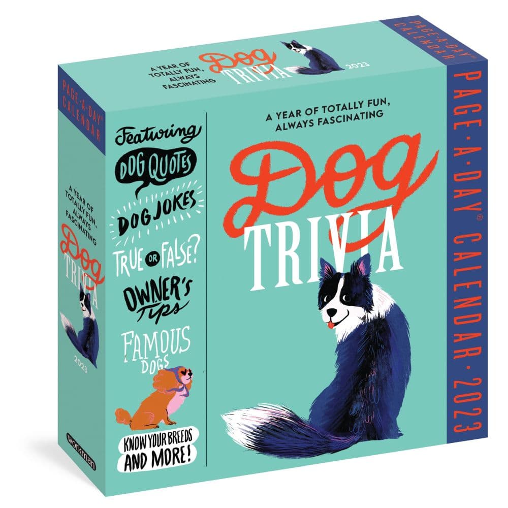 Workman Publishing Dog Trivia Color 2023 Page-A-Day Calendar