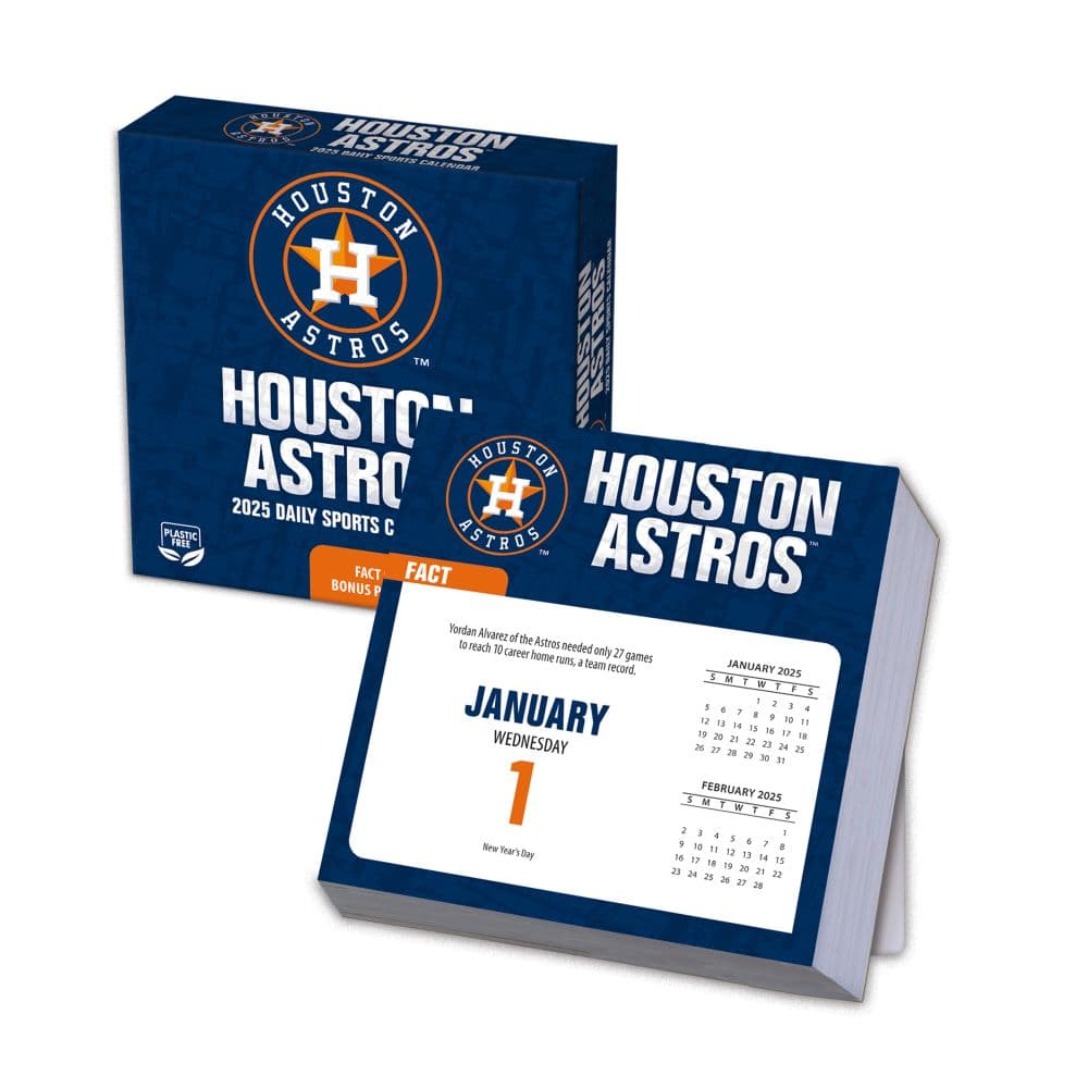 MLB Houston Astros 2025 Desk Calendar