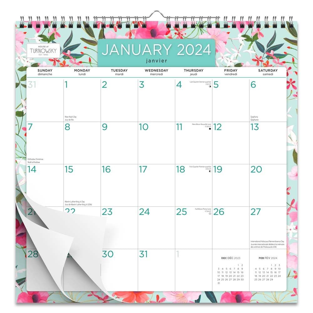 Turnowsky House English French 2024 Wall Calendar First Alternate Image width=&quot;1000&quot; height=&quot;1000&quot;
