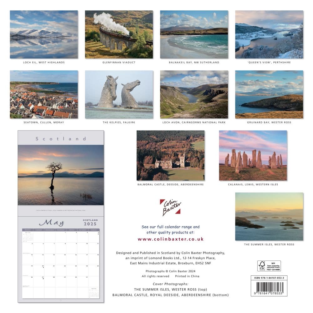 Scotland 2025 Wall Calendar First Alternate Image width="1000" height="1000"