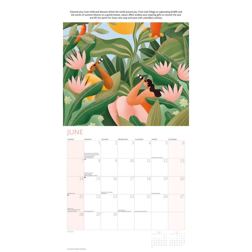 Breathe 2026 Wall Calendar Third Alternate Image