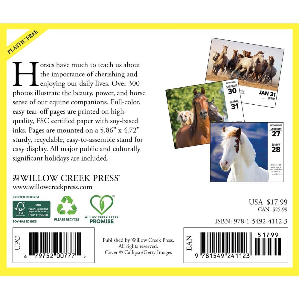 What Horses Teach Us 2025 Desk Calendar First Alternate Image