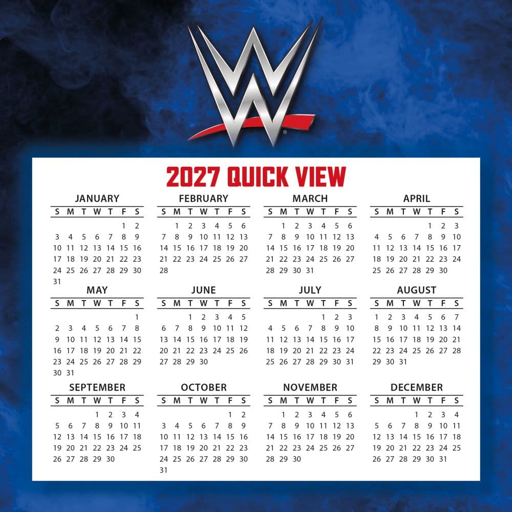 WWE 2027 Desk Calendar Fourth Alternate Image