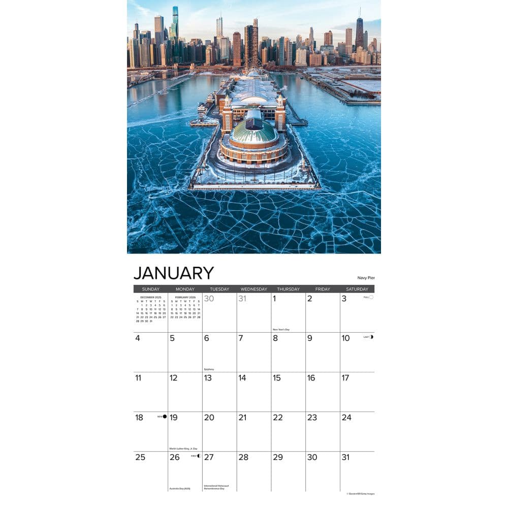 Chicago 2026 Wall Calendar Second Alternate Image