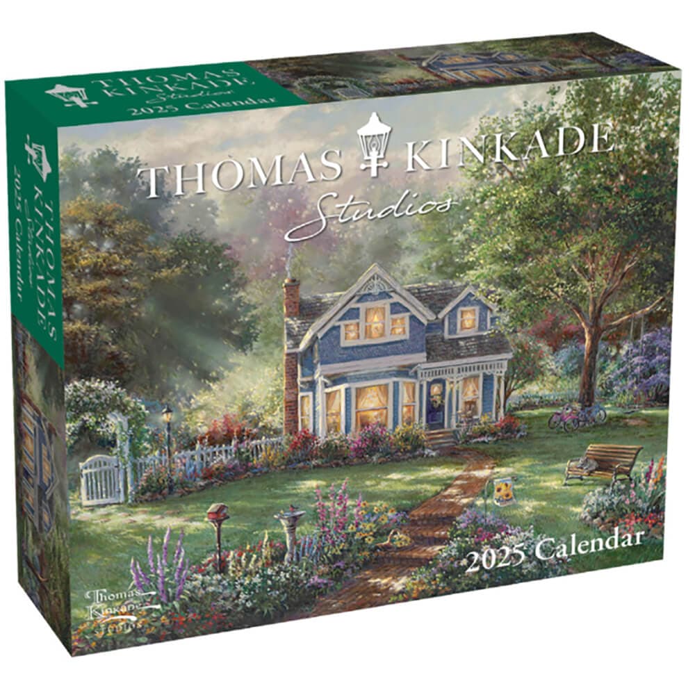 Kinkade Painter of Light 2025 Desk Calendar