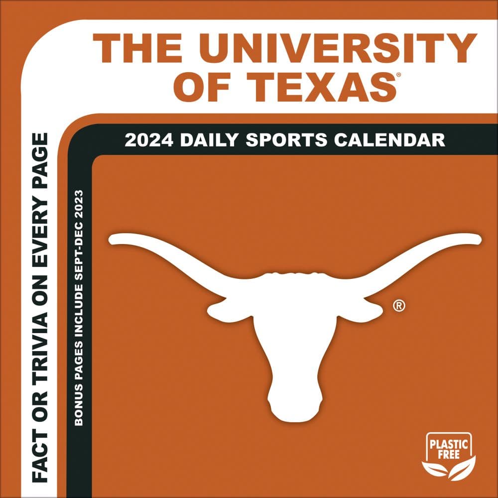 COL Texas Longhorns 2024 Desk Calendar Main Image