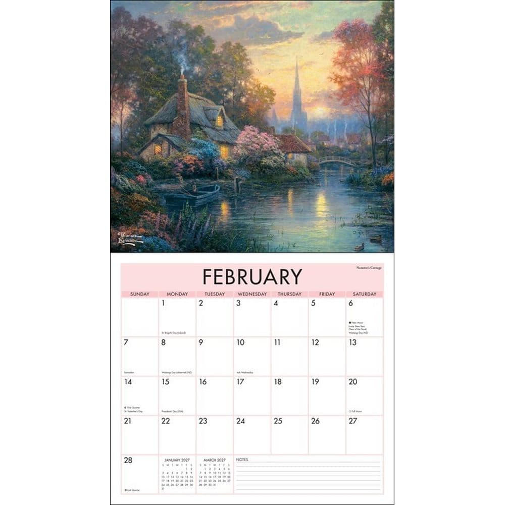 Thomas Kinkade Studios 2027 Wall Calendar Second Alternate Image