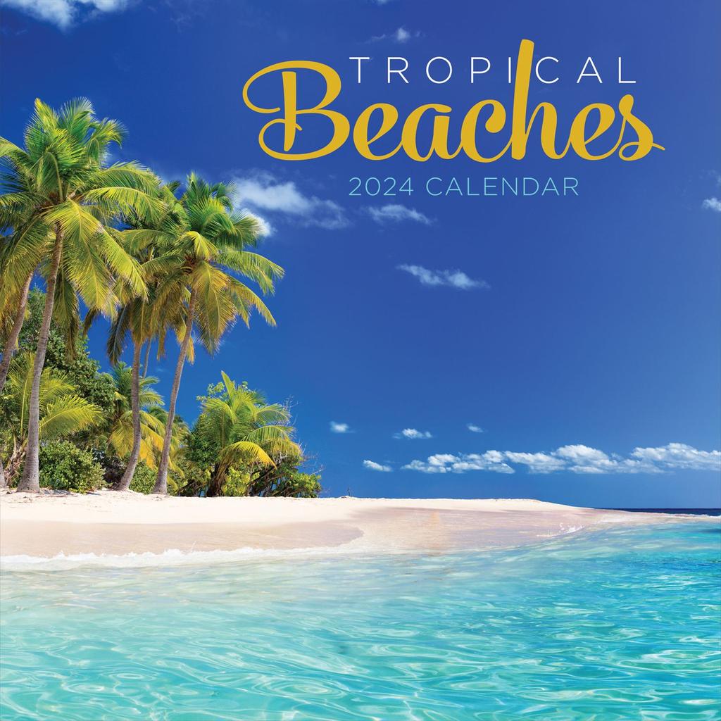 Tropical Beaches 2024 Wall Calendar Main Image
