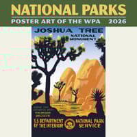 image National Parks Poster Art WPA 2026 Mini Wall Calendar Main Image